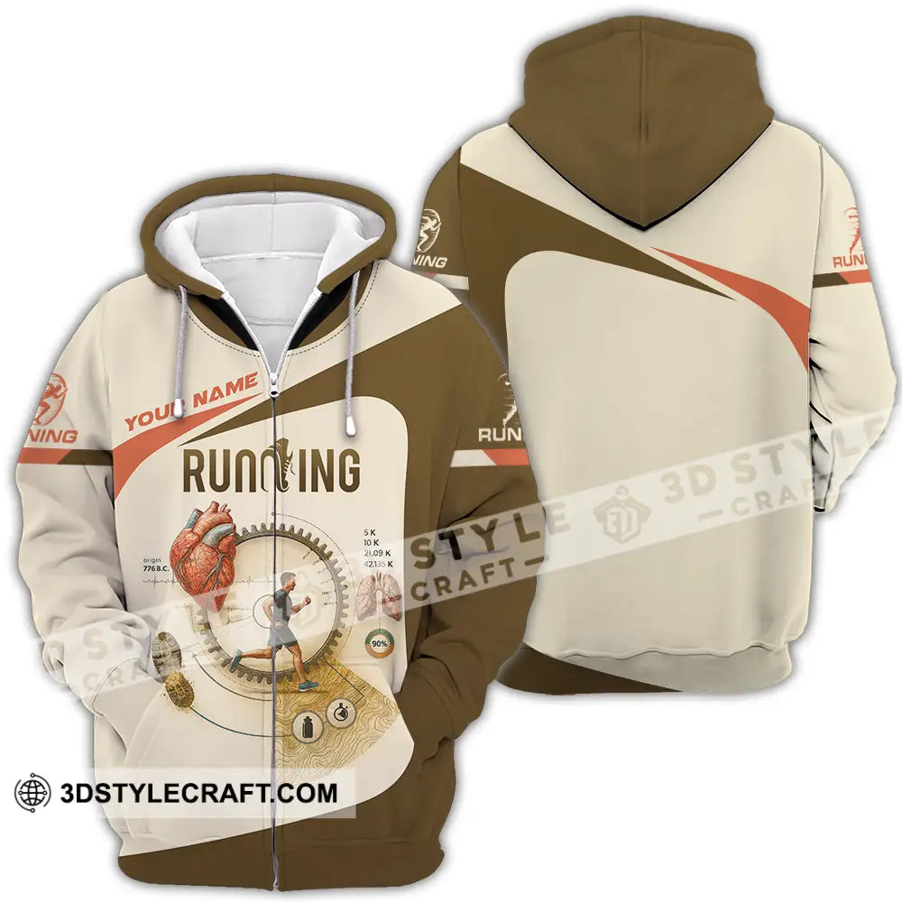 Unisex Shirt - Custom Run For Health Running Lover Shirt Zipper Hoodie / S T-shirt