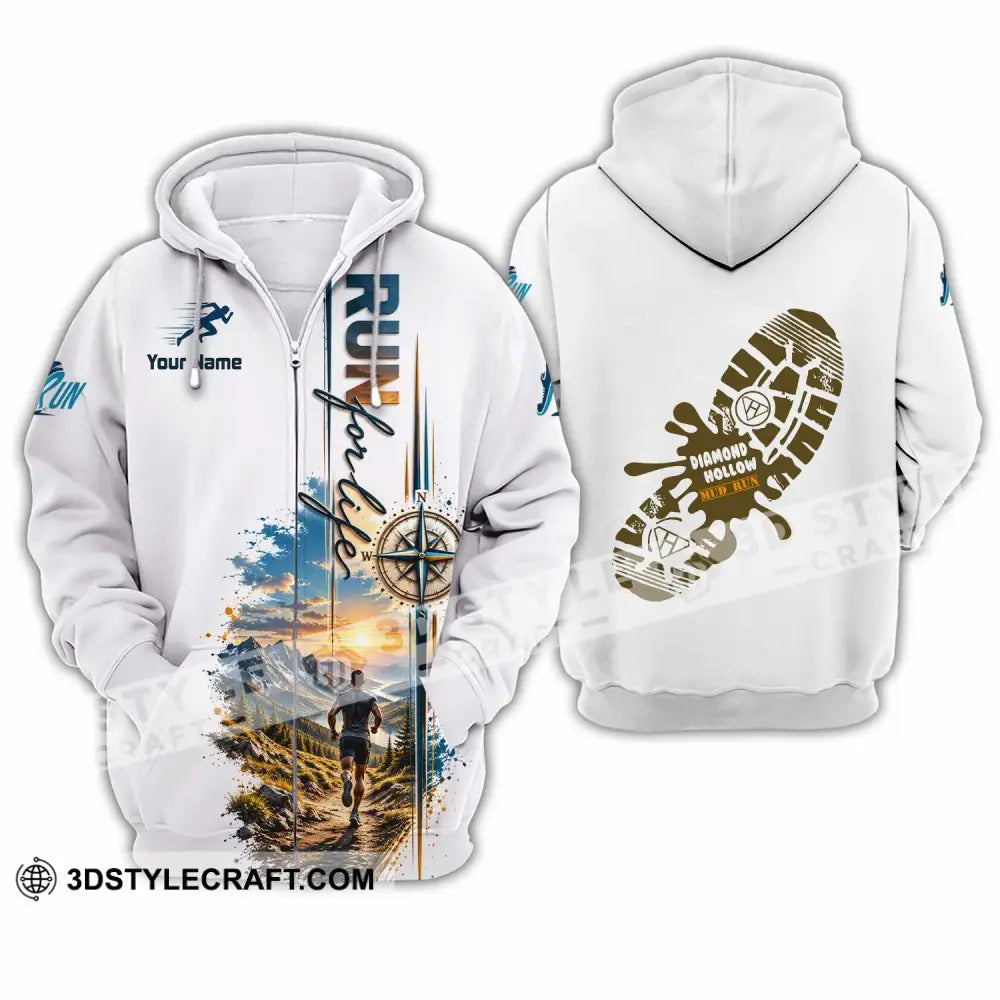 Unisex Shirt - Custom Run For Life Shirt - Zipper Hoodie / S - T-shirt