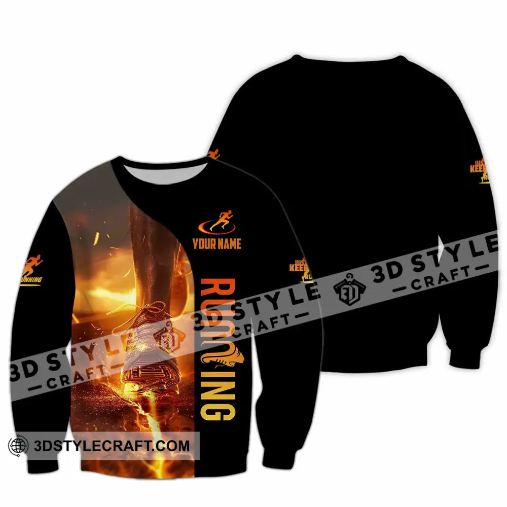 Unisex Shirt - Custom Running 3D Shirt - Long Sleeve / S - T-shirt