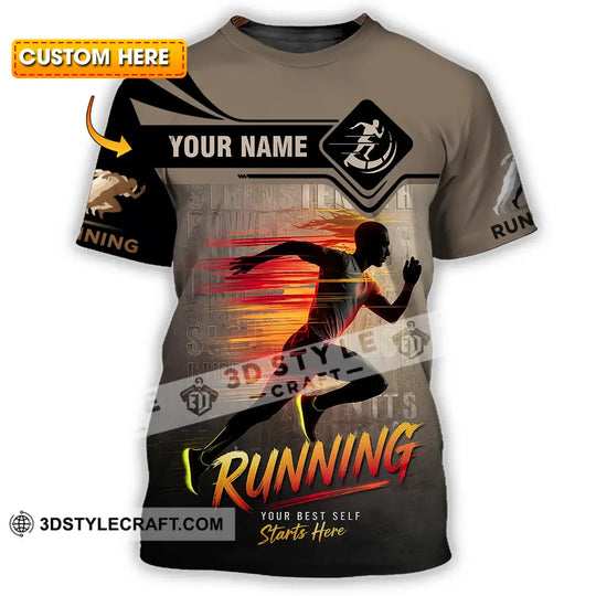 Unisex Shirt - Custom Running 3D Shirt style option 1