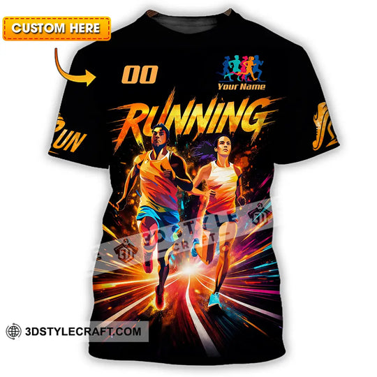 Unisex Shirt - Custom Running 3D Shirt style option 1