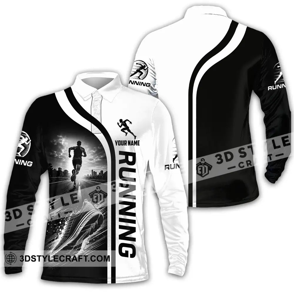 Unisex Shirt - Custom Running Shirt - Long Sleeve Polo / S - T-shirt