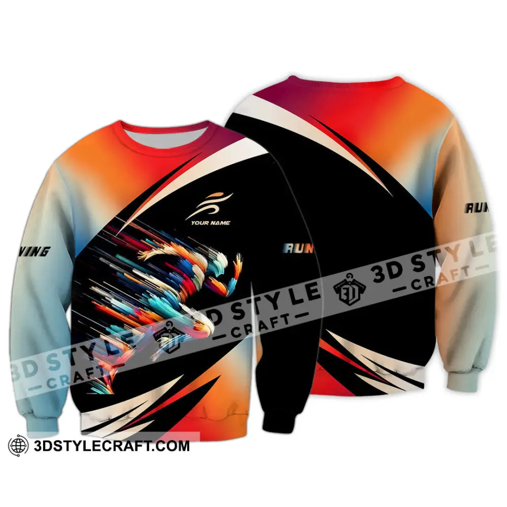 Unisex Shirt - Custom Running Shirt Long Sleeve / S T-shirt