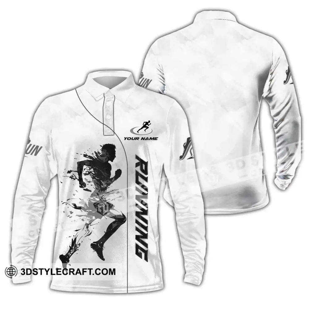 Unisex Shirt Custom Running Lover Shirt Long Sleeve Polo / S T shirt