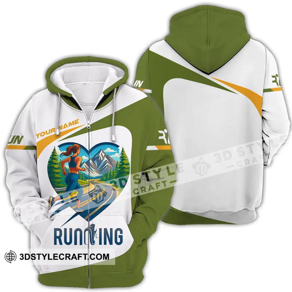 Unisex Shirt - Custom Running Lover Shirt Zipper Hoodie / S T-shirt