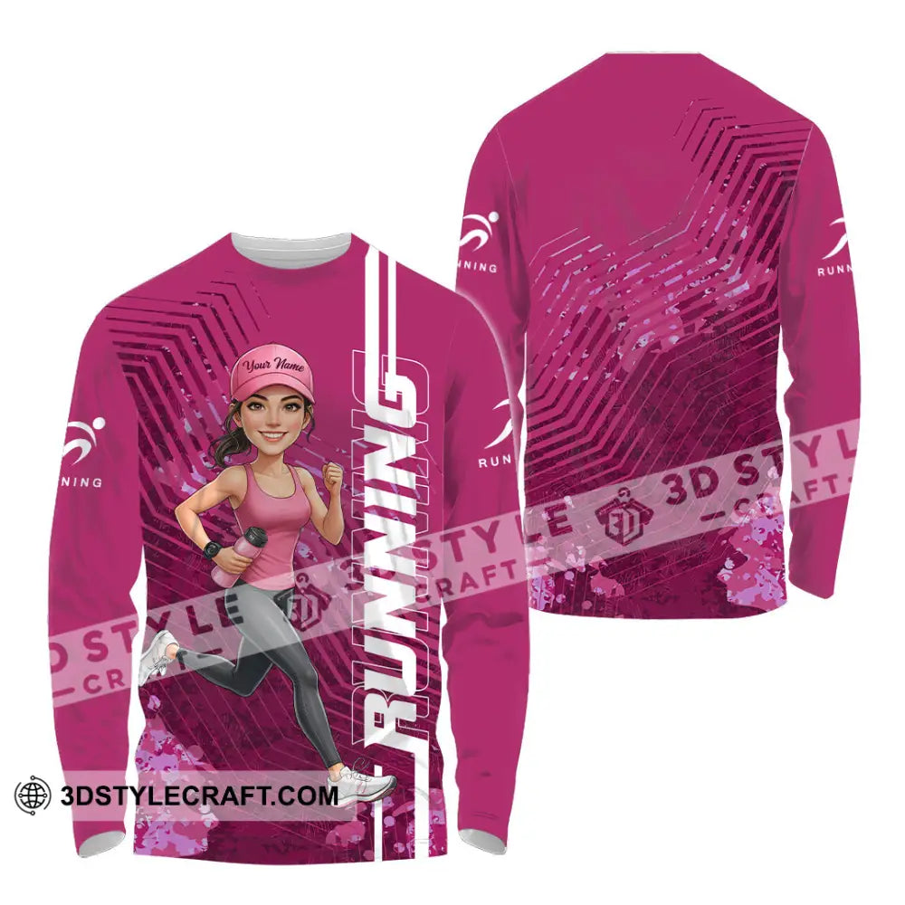 Unisex Shirt - Custom Running Women 3D Shirt Long Sleeve Shirt / S T-shirt