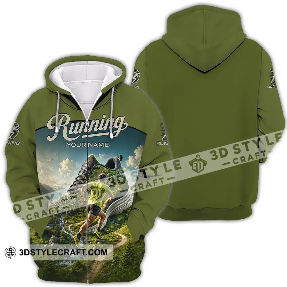 Unisex Shirt - Custom Running Shirt - Zipper Hoodie / S - T-shirt