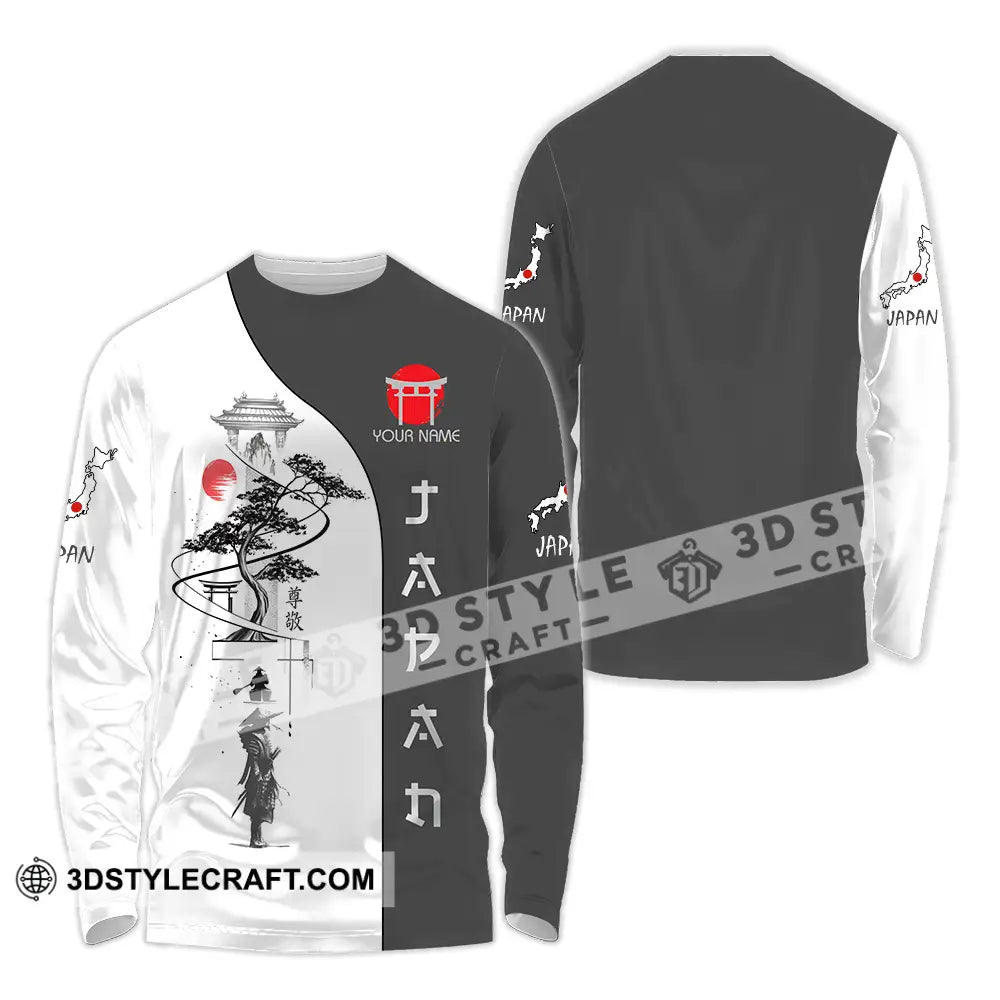 Unisex Shirt - Custom Samurai Japan Shirt Long Sleeve Shirt / S T-shirt