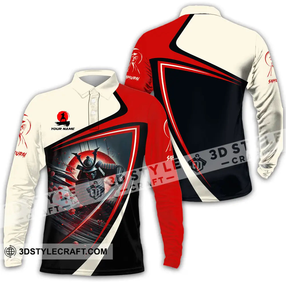 Unisex Shirt - Custom Samurai Shirt Long Sleeve Polo / S T-shirt