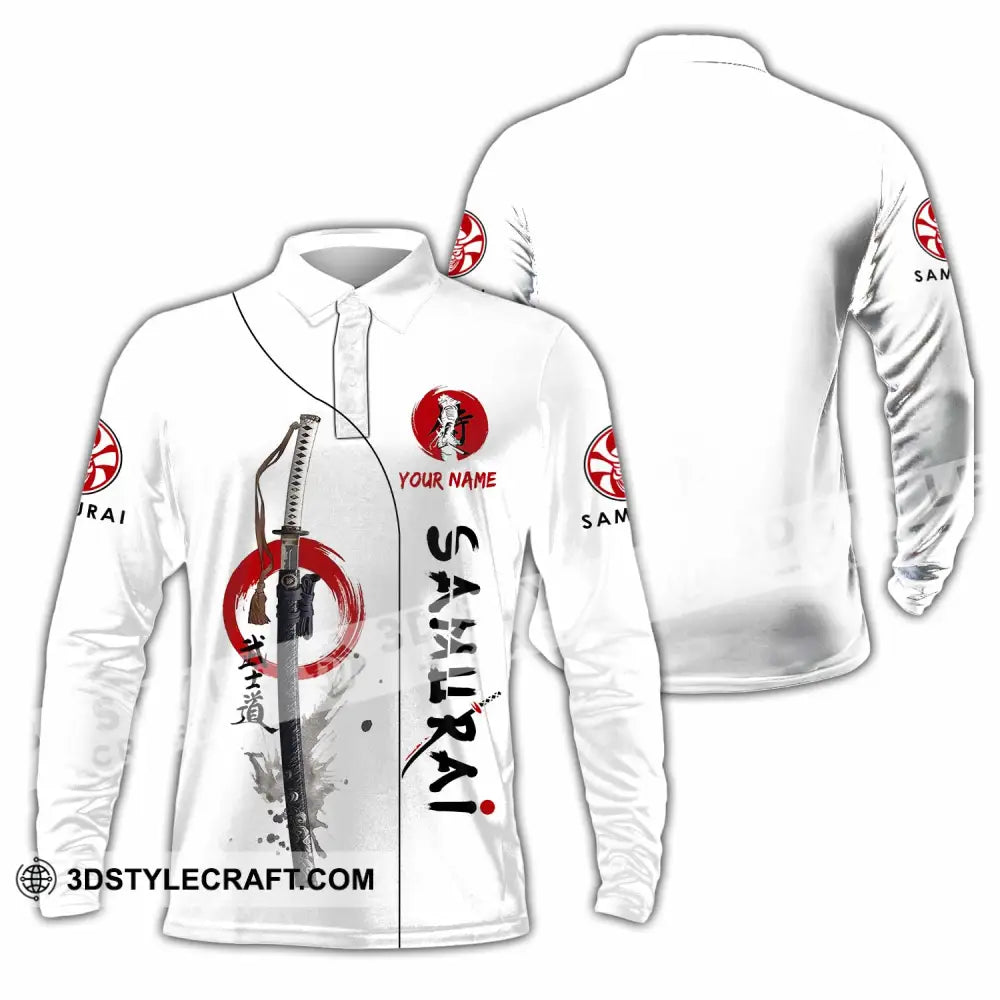 Unisex Shirt - Custom Samurai Shirt Long Sleeve Polo / S T-shirt