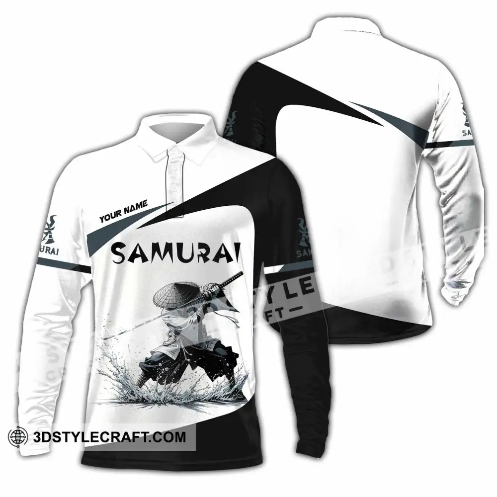 Unisex Shirt Custom Samurai Shirt Long Sleeve Polo / S T shirt