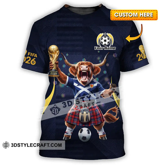 Unisex Shirt - Custom Scotland Fifa World Cup 2026 3D Shirt style option 1