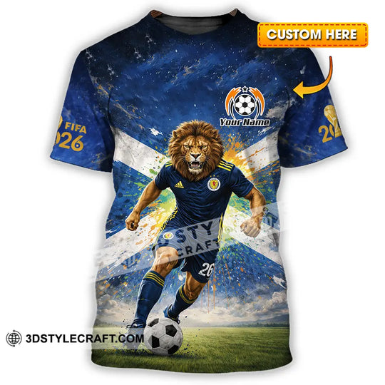 Unisex Shirt - Custom Scotland Fifa World Cup 2026 3D Shirt style option 1