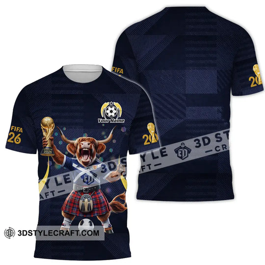 Unisex Shirt - Custom Scotland Fifa World Cup 2026 3D Shirt style option 2