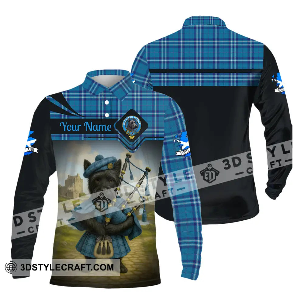 Unisex Shirt - Custom Scotland Shirt Long Sleeve Polo / S T-shirt