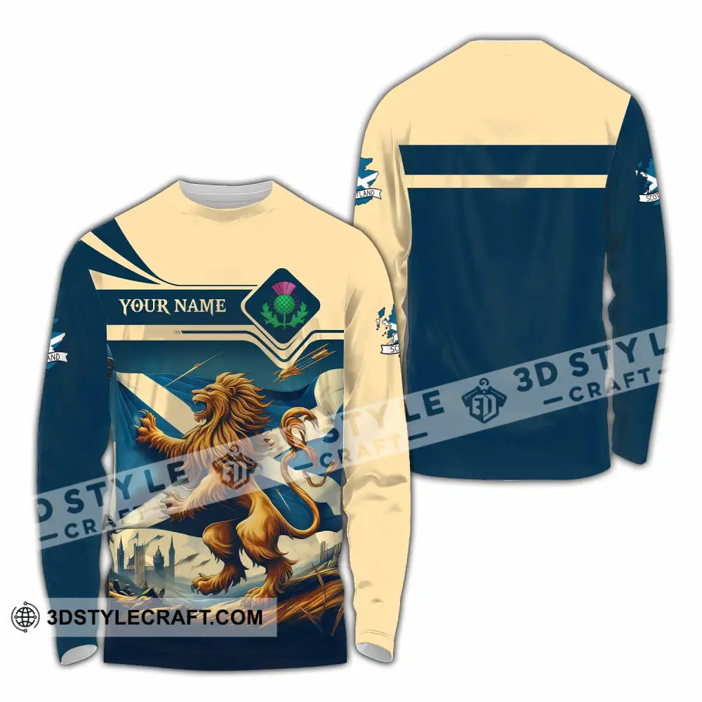 Unisex Shirt - Custom Scotland Shirt Long Sleeve Shirt / S T-shirt