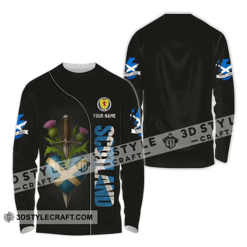 Unisex Shirt - Custom Scotland Shirt Long Sleeve Shirt / S T-shirt