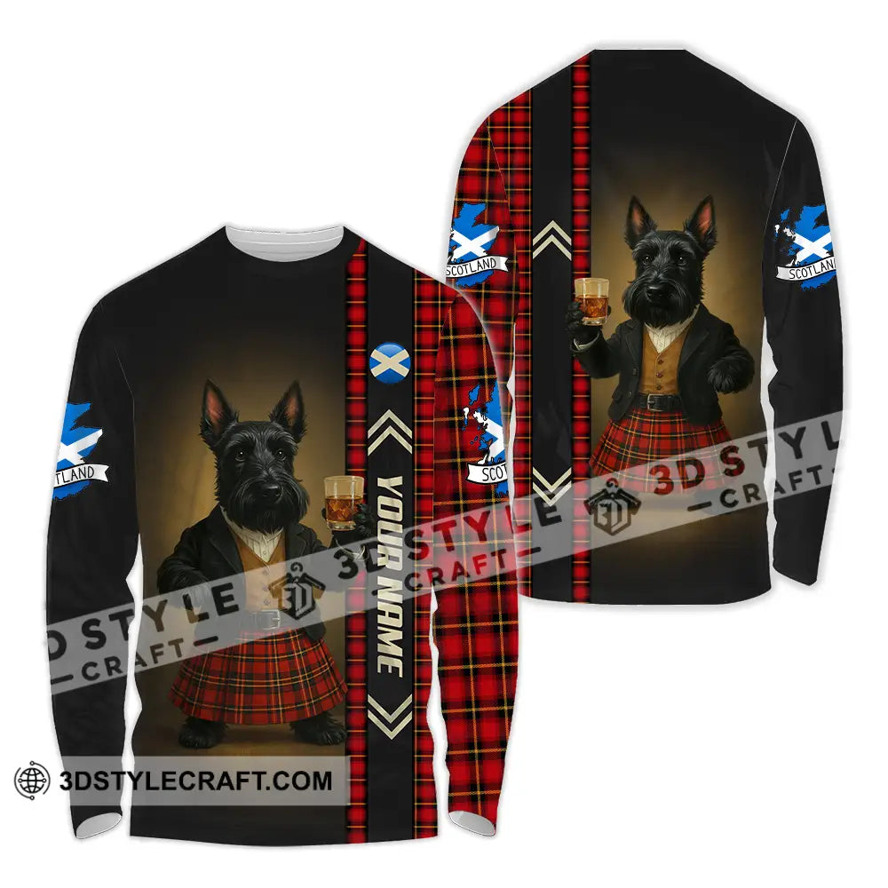 Unisex Shirt - Custom Scotland Pet Lover Shirt Long Sleeve Shirt / S T-shirt