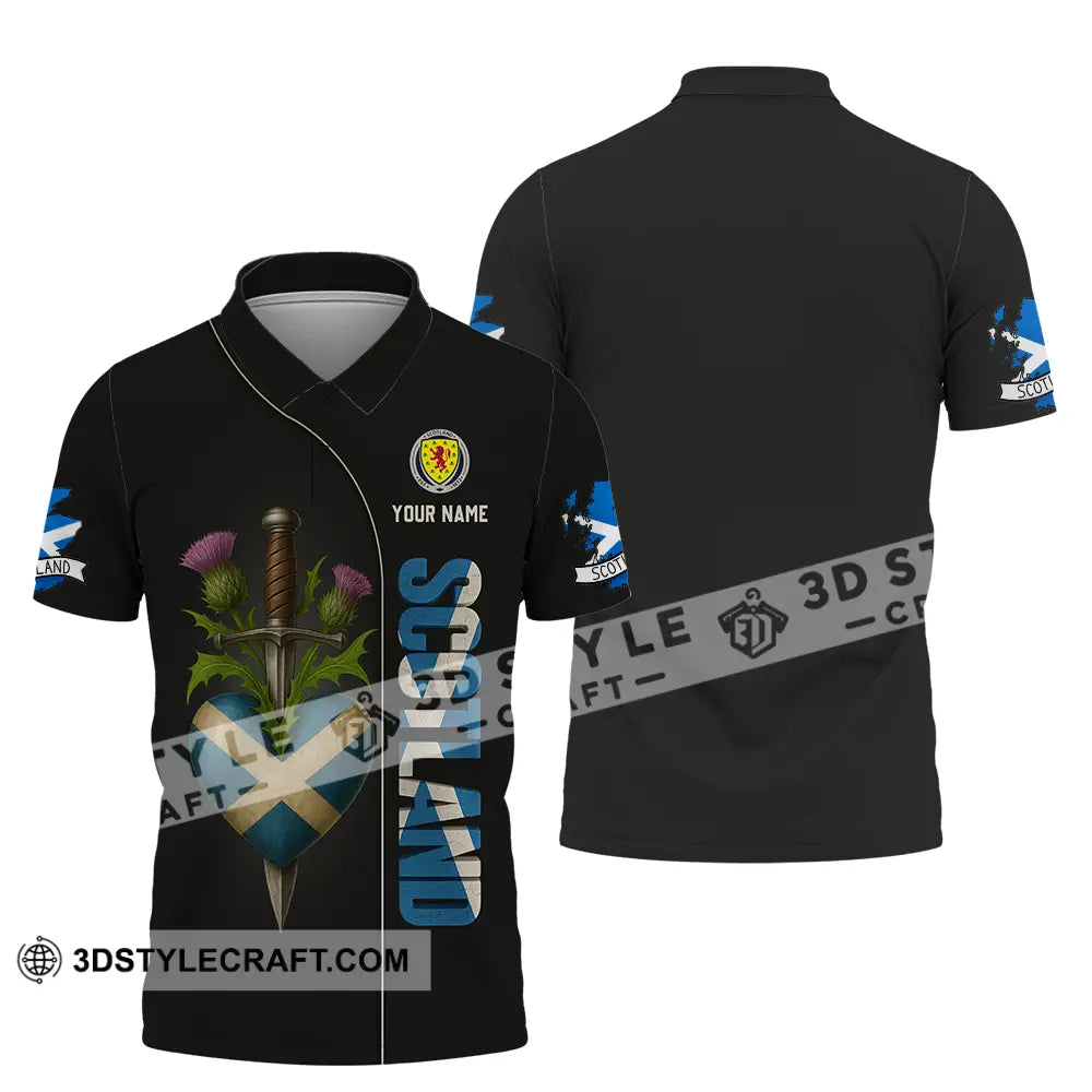 Unisex Shirt - Custom Scotland Shirt Polo Shirt / S T-shirt