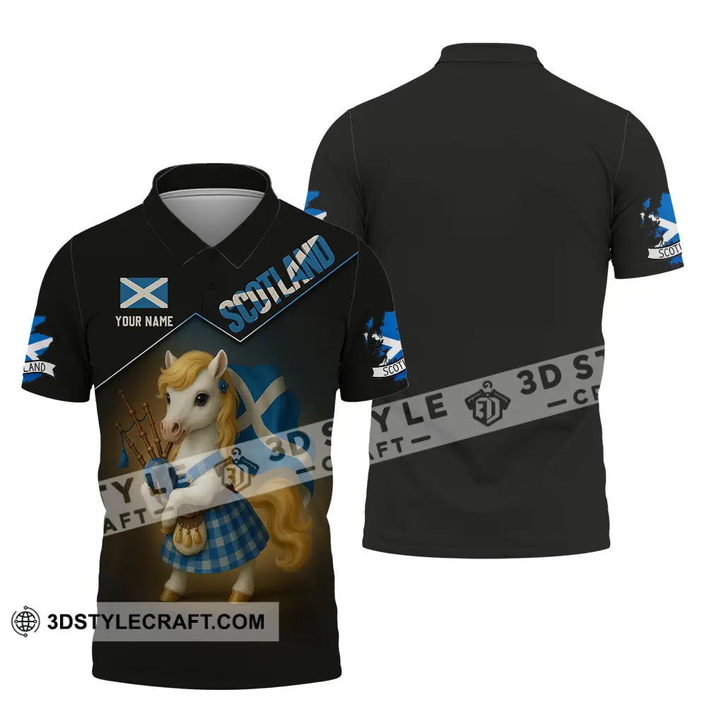 Unisex Shirt - Custom Scotland Shirt Polo Shirt / S T-shirt