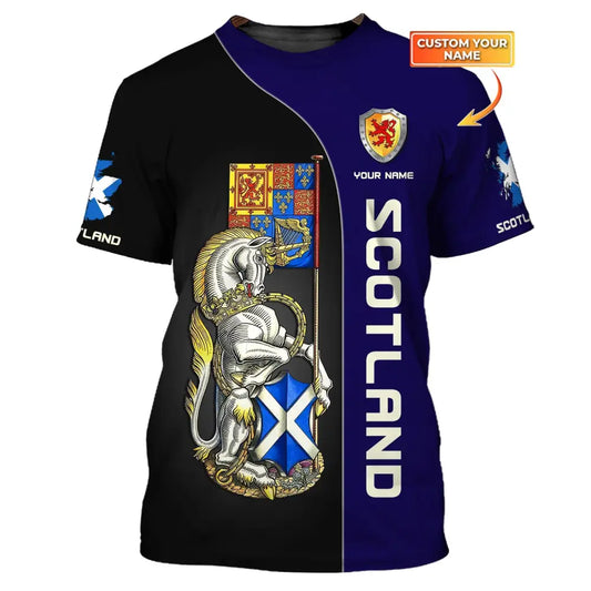 Unisex Shirt Custom Scotland Wild T-Shirt Clothing / S