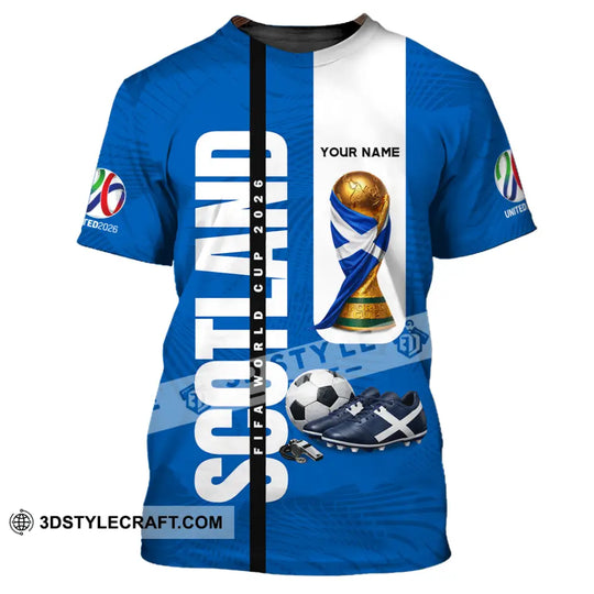 Unisex Shirt - Custom Scotland World Cup 2026 3D Shirt style option 1