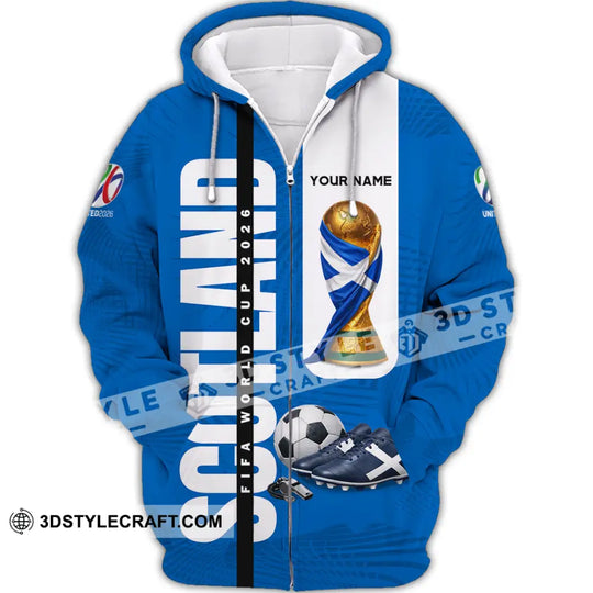 Unisex Shirt - Custom Scotland World Cup 2026 3D Shirt style option 3