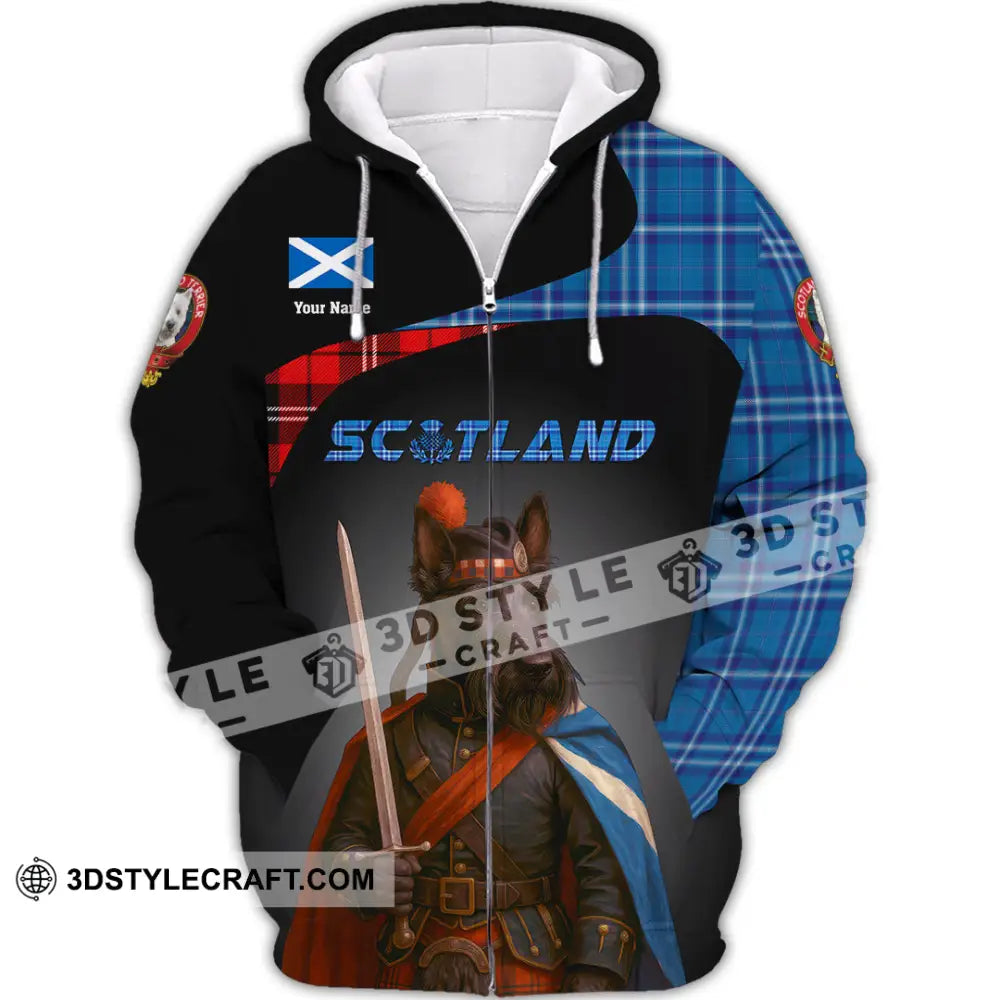 Unisex Shirt - Custom Scotland Shirt Zipper Hoodie / S T-shirt