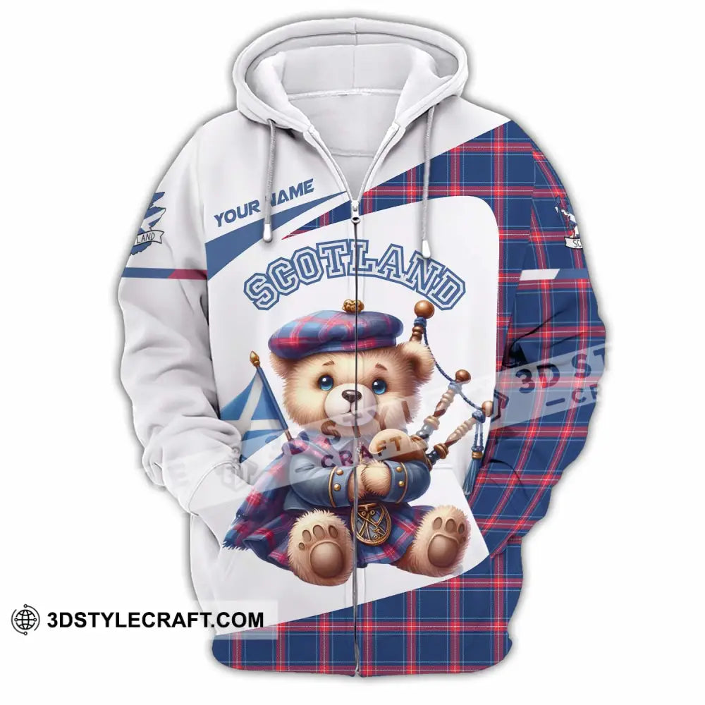 Unisex Shirt - Custom Scotland Shirt Zipper Hoodie / S T-shirt