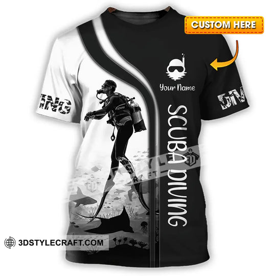 Unisex Shirt - Custom Scuba Diving 3D Shirt style option 1