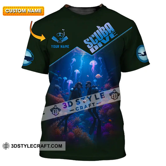 Unisex Shirt - Custom Scuba Diving 3D Shirt T-shirt