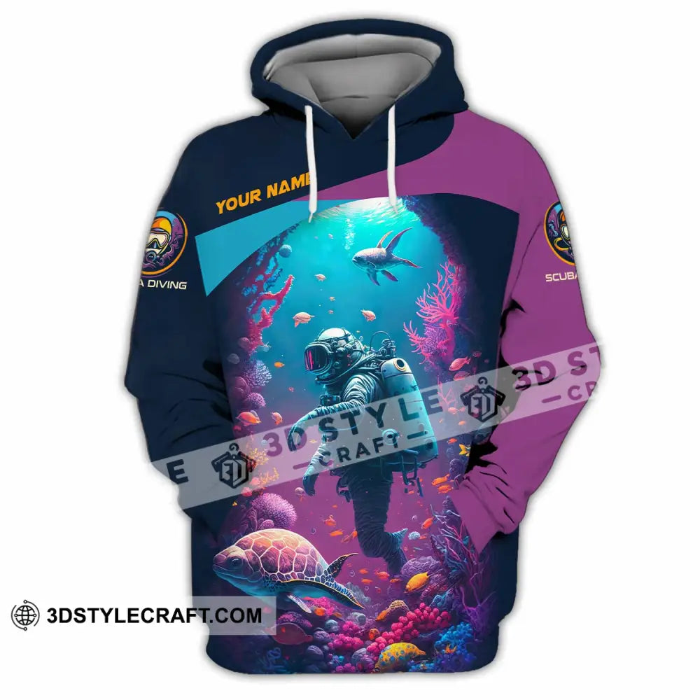 Unisex Shirt Custom Scuba Diving Shirt Hoodie / S T shirt