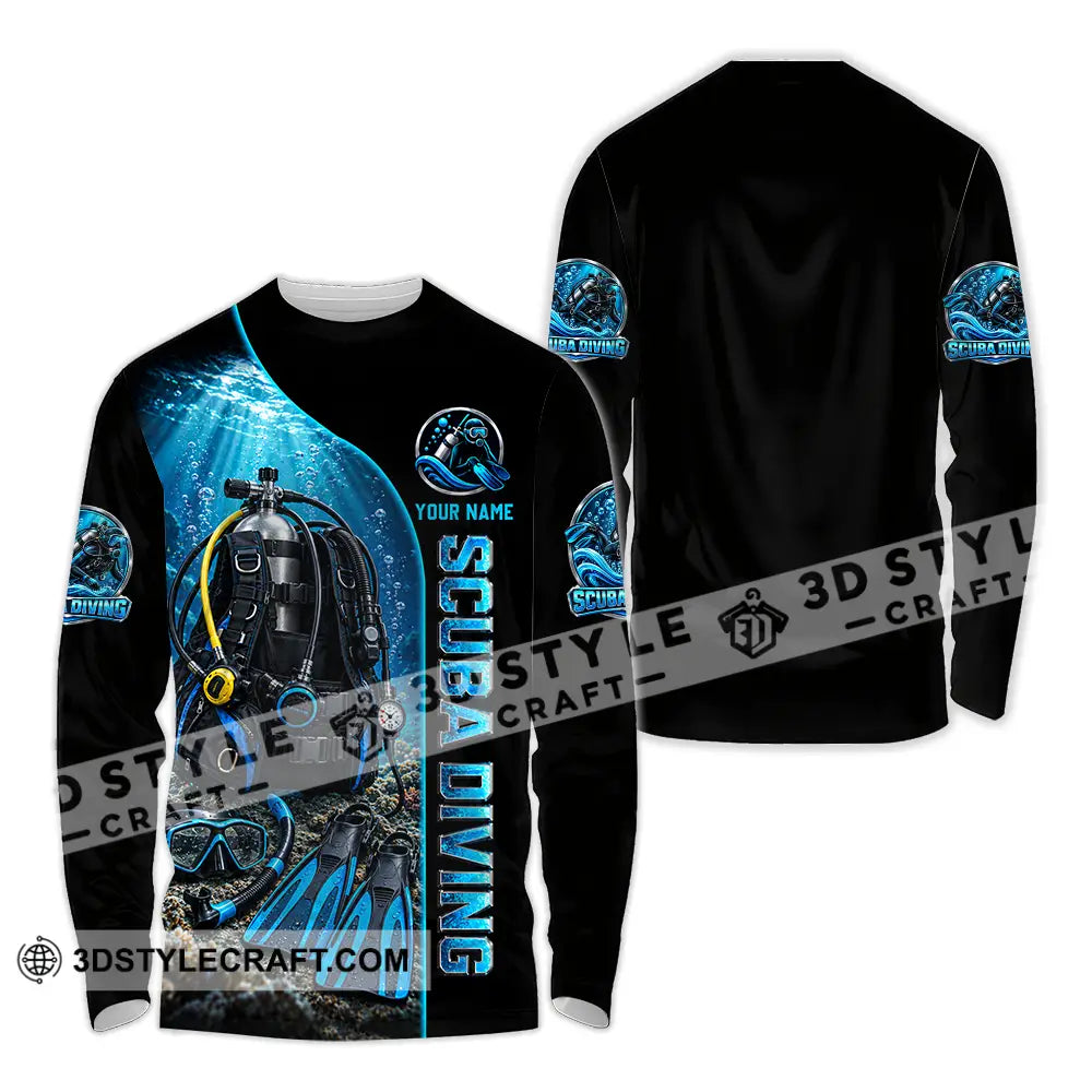 Unisex Shirt - Custom Scuba Diving Shirt - Long Sleeve Shirt / S - T-shirt