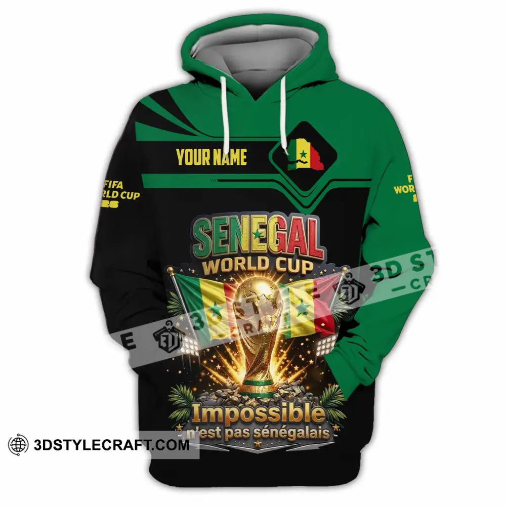 Unisex Shirt - Custom Senegal World Cup 2026 Shirt - Hoodie / S - T-shirt
