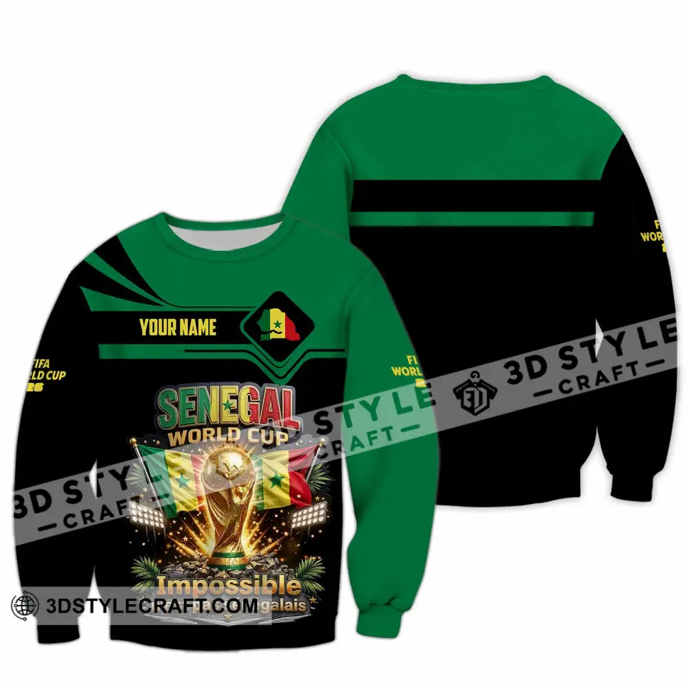 Unisex Shirt - Custom Senegal World Cup 2026 Shirt - Long Sleeve / S - T-shirt