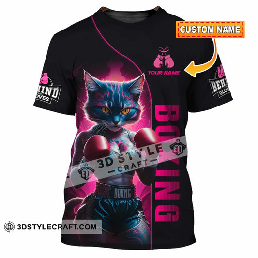 Unisex Shirt - Custom Sexy Boxing Cat Boxing Lover Shirt T-shirt