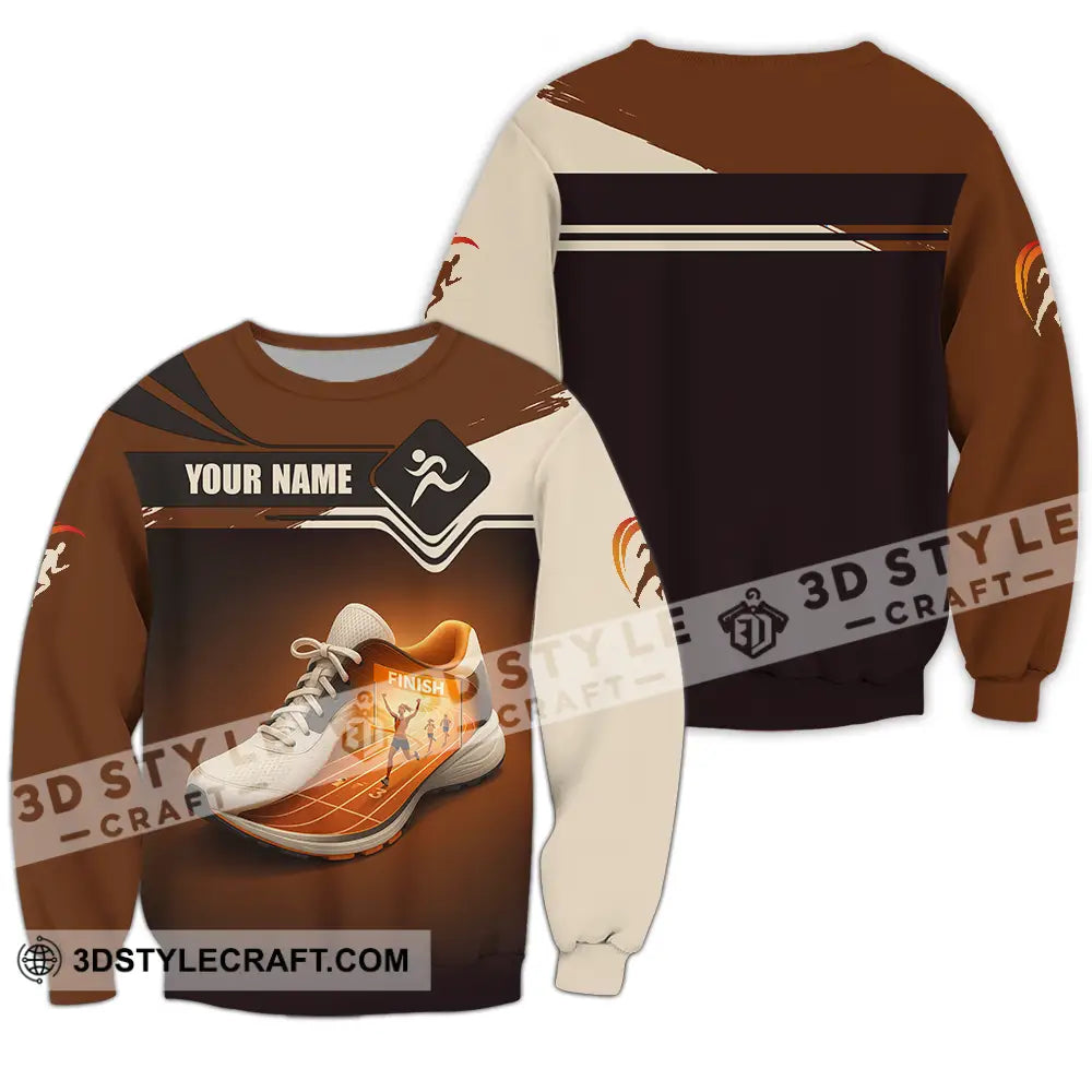 Unisex Shirt - Custom Shoes Of Champion Runner Running Sporty Shirt Long Sleeve / S T-shirt