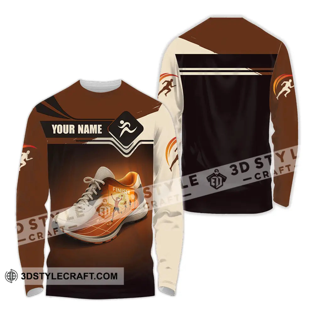 Unisex Shirt - Custom Shoes Of Champion Runner Running Sporty Shirt Long Sleeve Shirt / S T-shirt