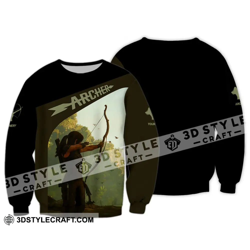 Unisex Shirt - Custom Shooting Archery Player Shirt Long Sleeve / S T-shirt