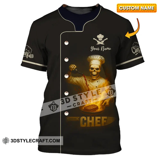 Unisex Shirt - Custom Skeleton Chef Shirt T-shirt