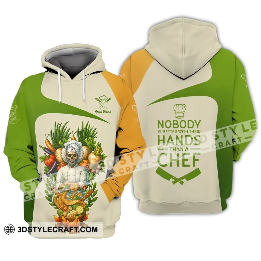Unisex Shirt - Custom Skeleton Life Of Chef Shirt Hoodie / S T-shirt