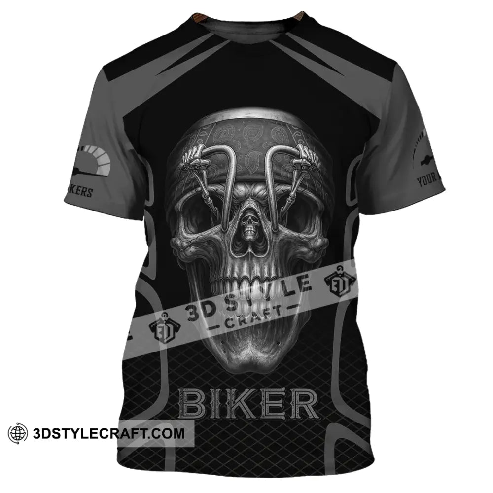 Unisex Shirt - Custom Skull Rider Riding Lover Shirt T-Shirt / S T-shirt
