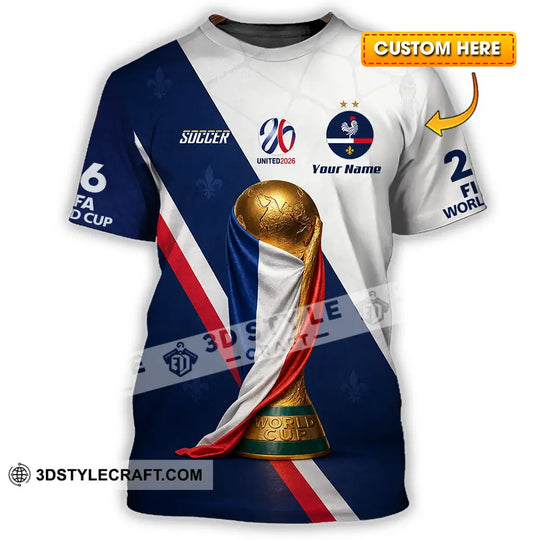 Unisex Shirt - Custom Soccer World Cup 2026 3D Shirt style option 1