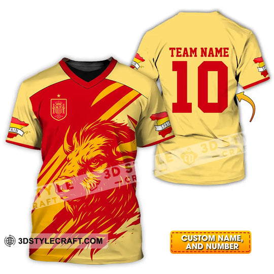 Unisex Shirt - Custom Spain 3D Shirt style option 1