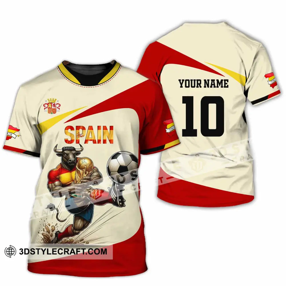 Unisex Shirt - Custom Spain 3D Shirt T-Shirt / S T-shirt