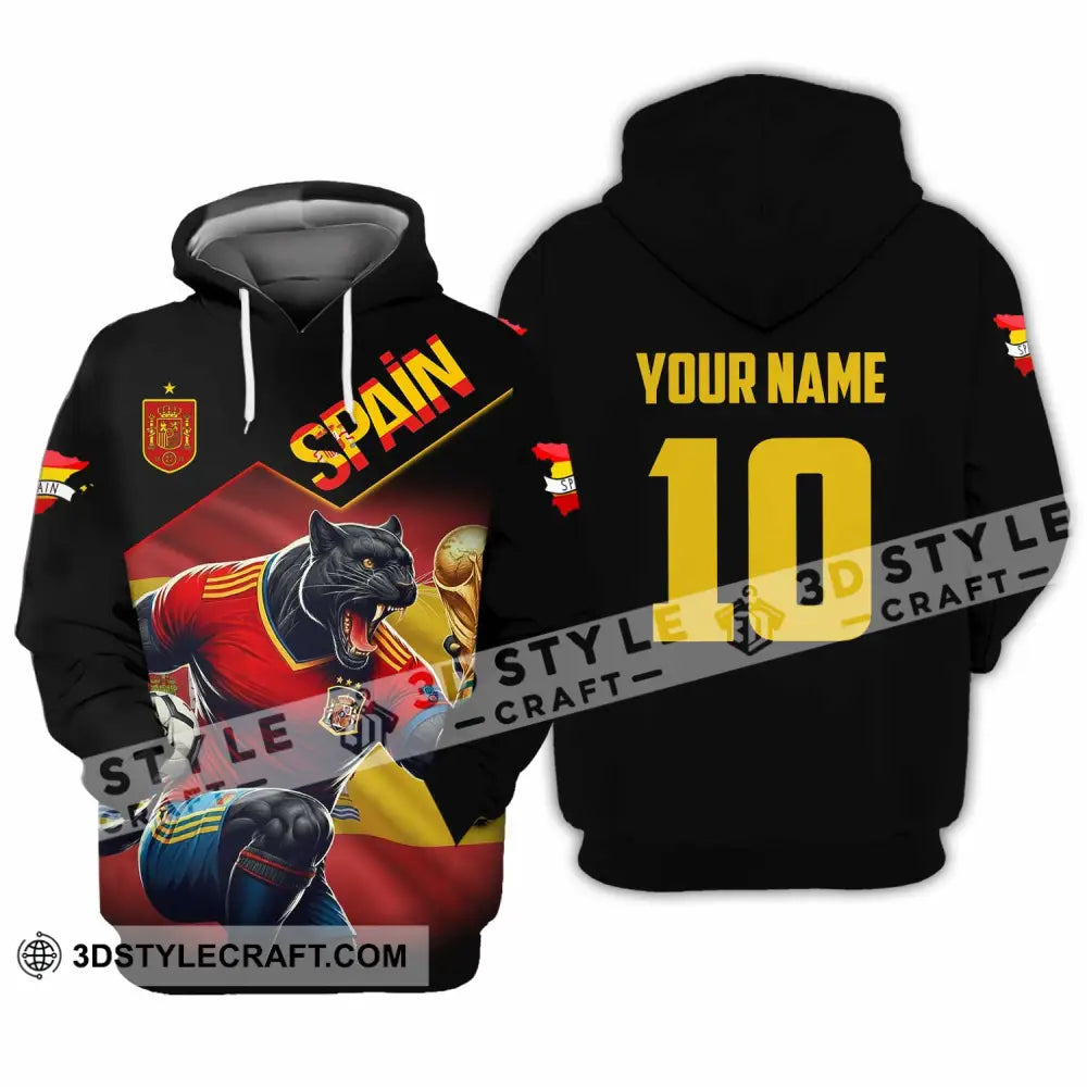 Unisex Shirt - Custom Spain World Cup 3D Shirt Hoodie / S T-shirt