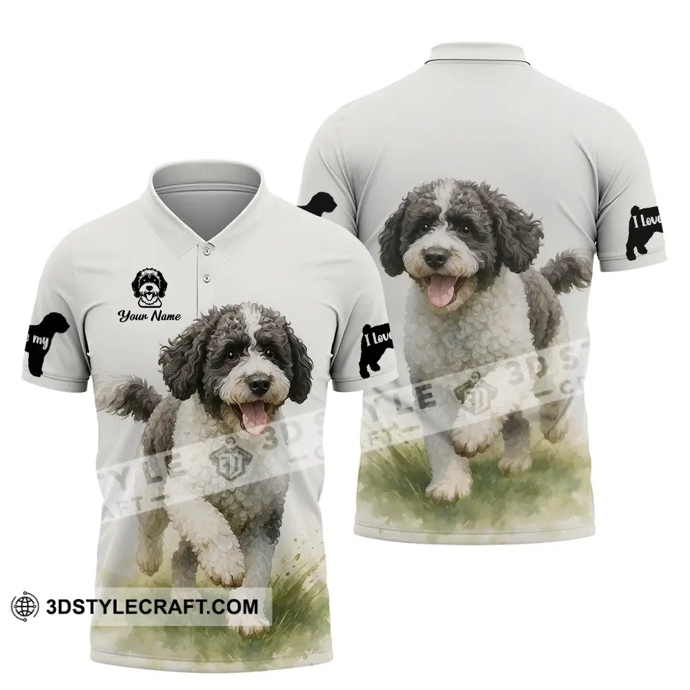 Unisex Shirt - Custom Spanish Water Dog Shirt Polo Shirt / S T-shirt