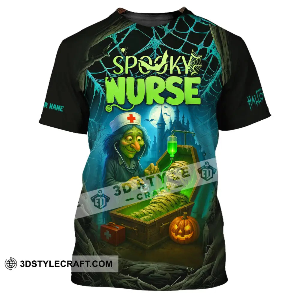 Unisex Shirt - Custom Spoopy Nurse Halloween Shirt T-Shirt / S T-shirt