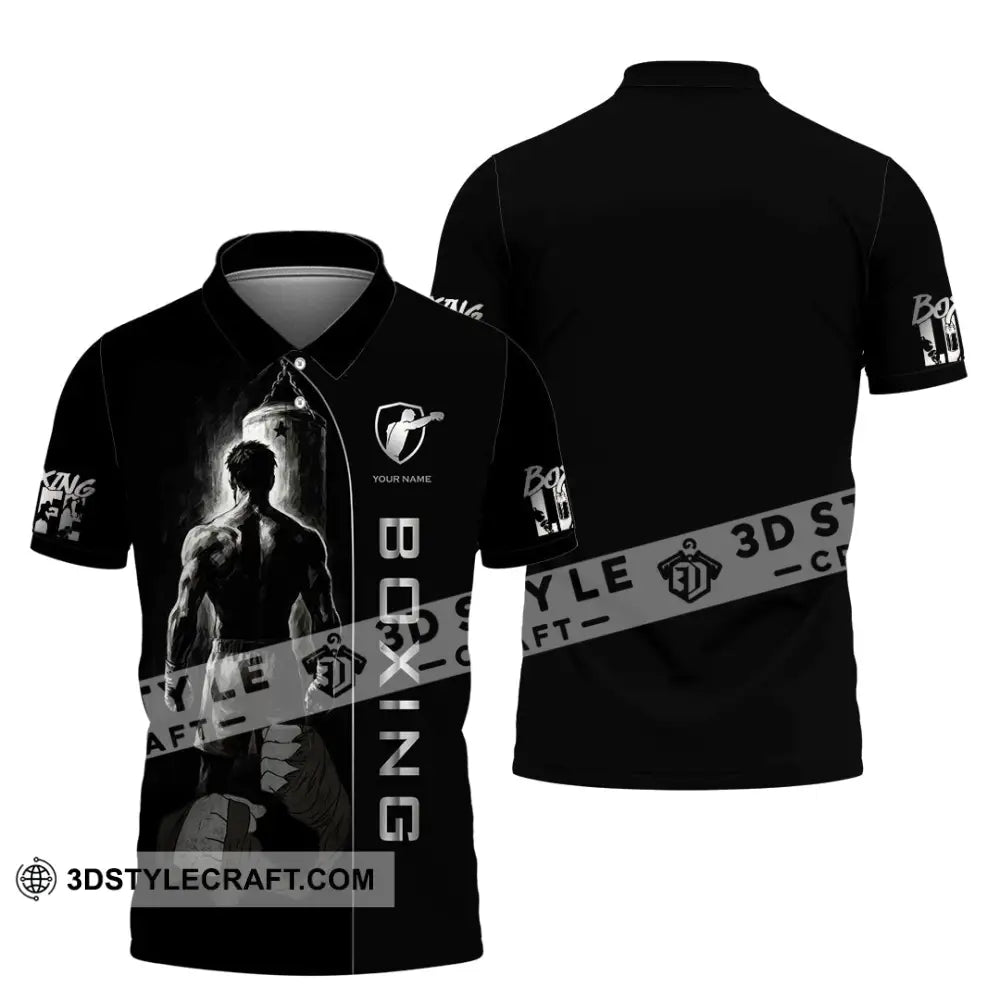 Unisex Shirt - Custom Strong Men Boxing Lover Sport Shirt Polo Shirt / S T-shirt