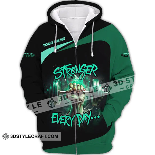 Unisex Shirt - Custom Stronger Everyday, Weightlifting, Sports Shirt style option 2